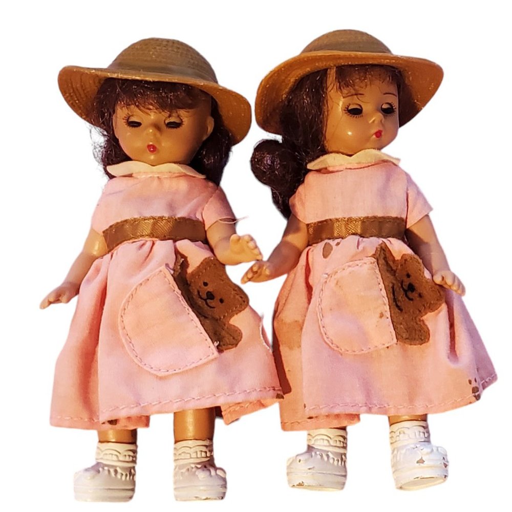 McDonalds Madame Alexander 100th Anniversary Teddy Bear Doll 2002 (2 Lot)